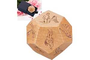 LICFUDAS Valentines Day Gifts for Him Her Date Night Dice for Couples Wood Food Decision Dice Couples Gift Ideas Wedding for 
