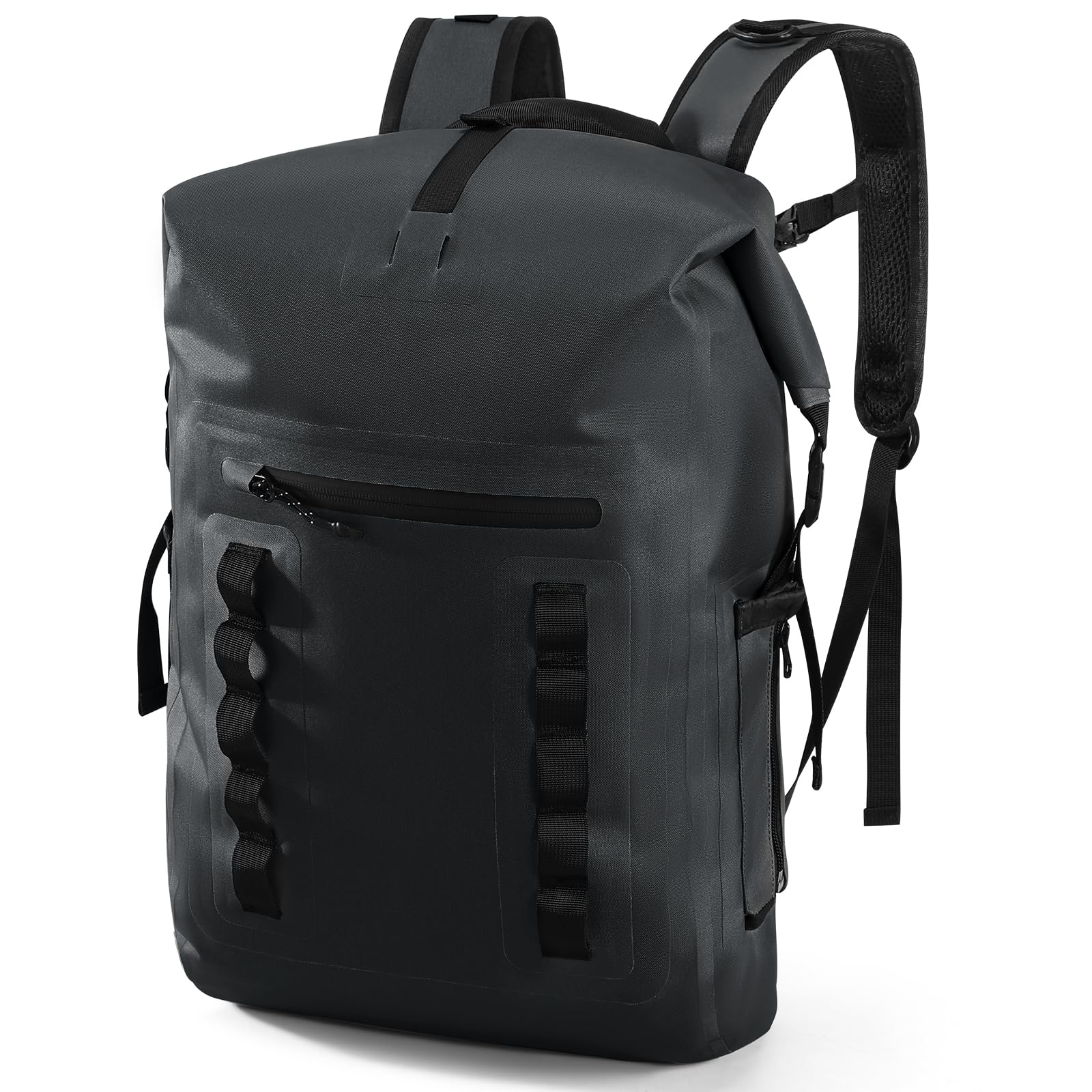 Photo 1 of Haimont Waterproof 30L Rolltop Backpack, Lightweight TPU Rolltop Dry Bags Back Pack with Laptop Pocket for Men Women Kayak, Outdoor Camping, Boating, Black