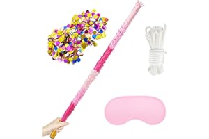 PCFING 30 Inch Piñata Stick Kit Pink Very Sturdy Will Not Break, Suitable for Boys Girls Adults Can Have Fun at Any Party