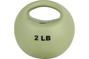CanDo 10-3290 One Handle Medicine Ball, 2 lb, Tan