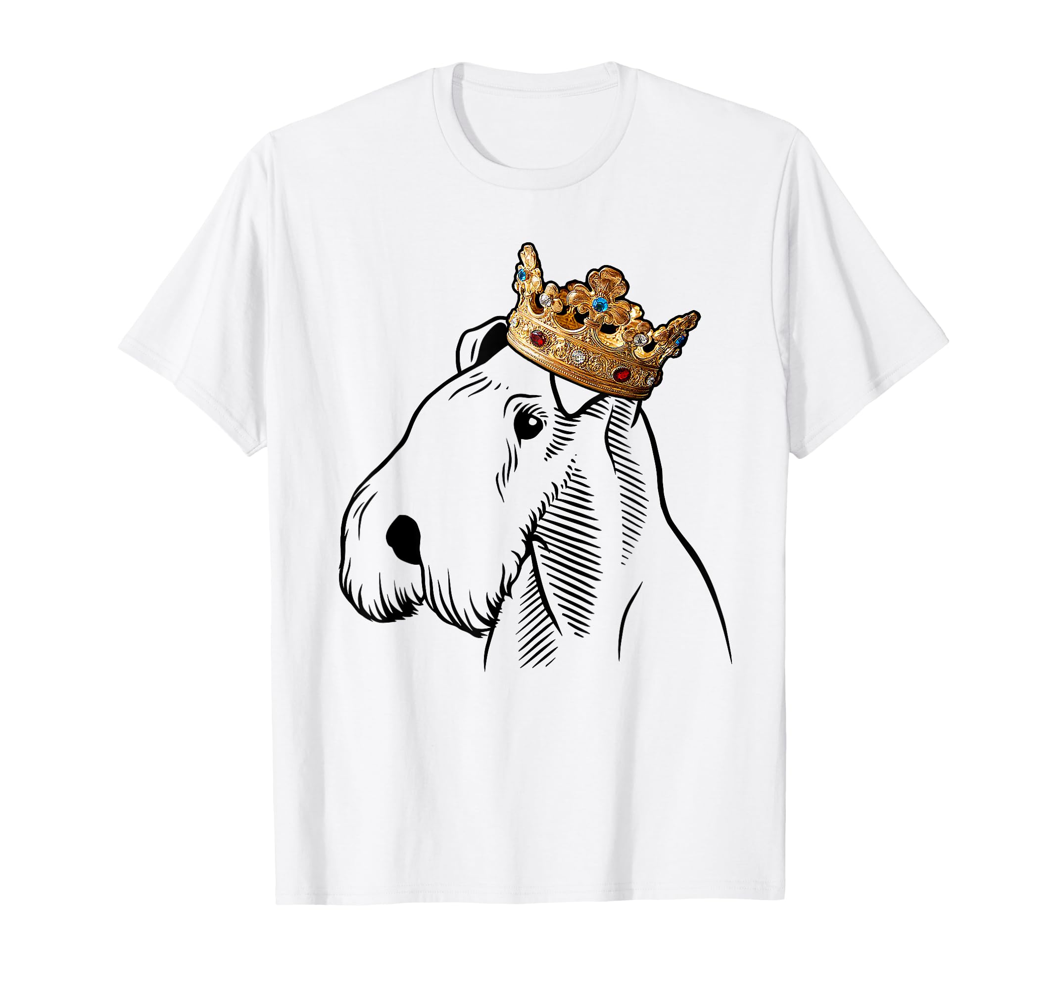 Lakeland Terrier Dog Wearing Crown T-Shirt