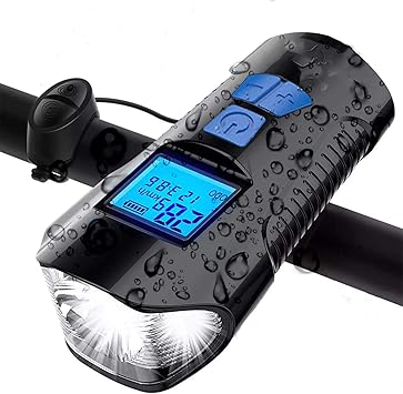 Amazon 21最新版 自転車 Led ライト Usb充電式 防水 クロスバイク ライト 高輝度 明るい 800ルーメン 4つの照明モード 取り外しが簡単 自転車速度計 電子ホーン付き 1db 懐中電灯兼用 停電対応 地震対策 日本語説明書付き Tosaiku ヘッドライト