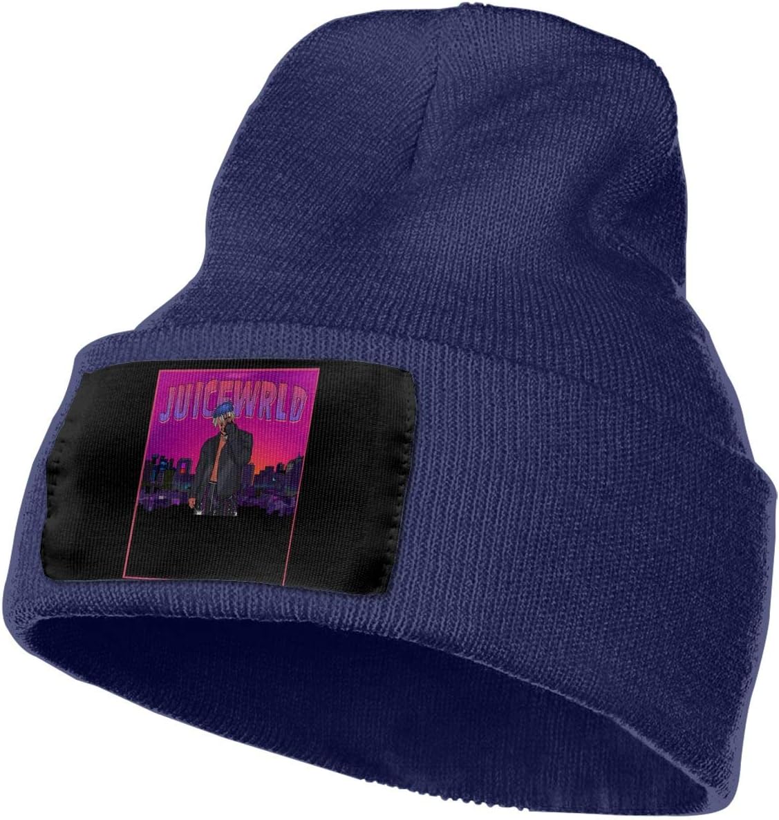 Opanjyajk Juice Wrld 999 Knitted Hat Cap Beanie Navy