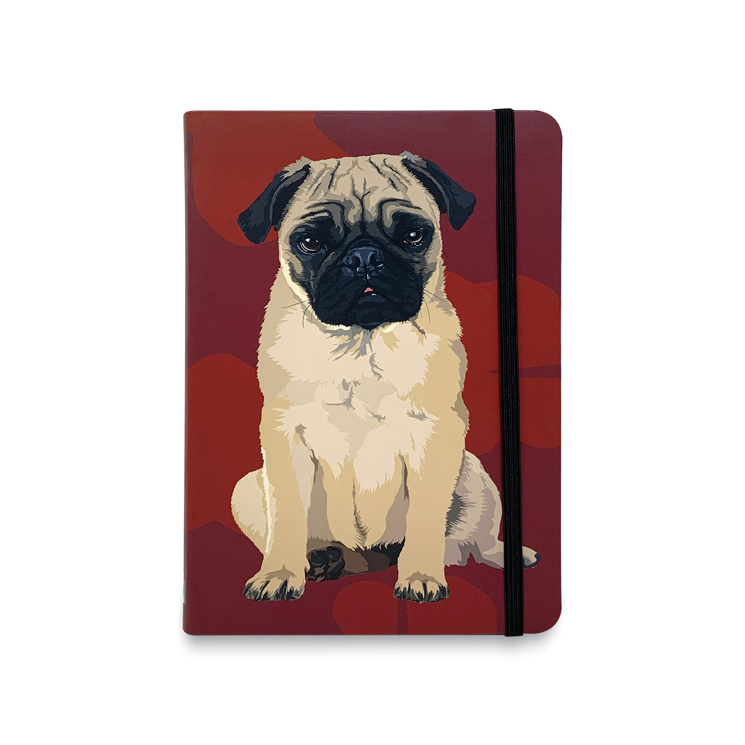Pug Pocket Notebook by Leslie Gerry