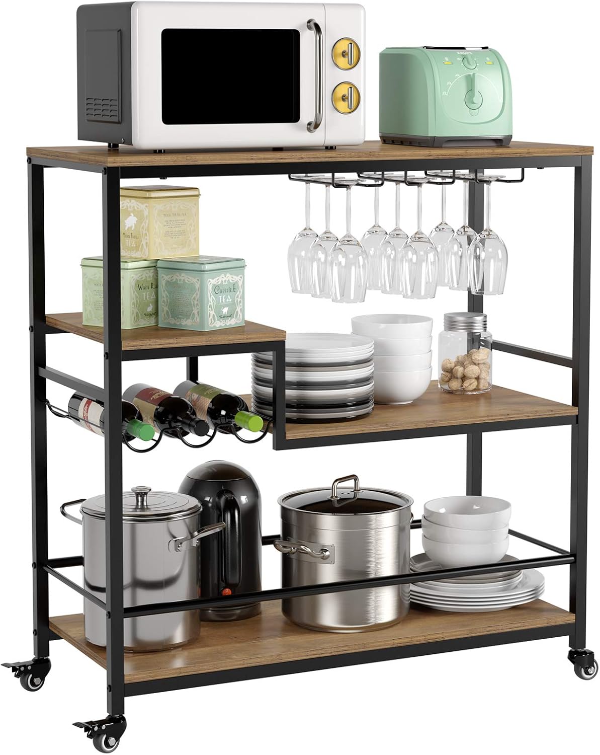 HOMECHO Bar Serving Cart - 35.4