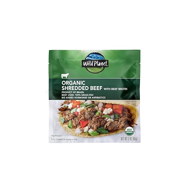 WILD PLANET USDA ORGANIC SHREDDED BEEF WITH BEEF...