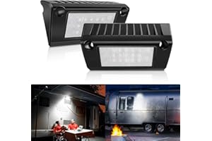 SKUNTUGUANG 5" Exterior LED Flood Lighting Fixture, Led rv Light Exterior Lights, 6000K White Light Super Bright, 12V/24V DC, High Lumen Output Low Current Draw, IP 67 Waterproof for RV Boat