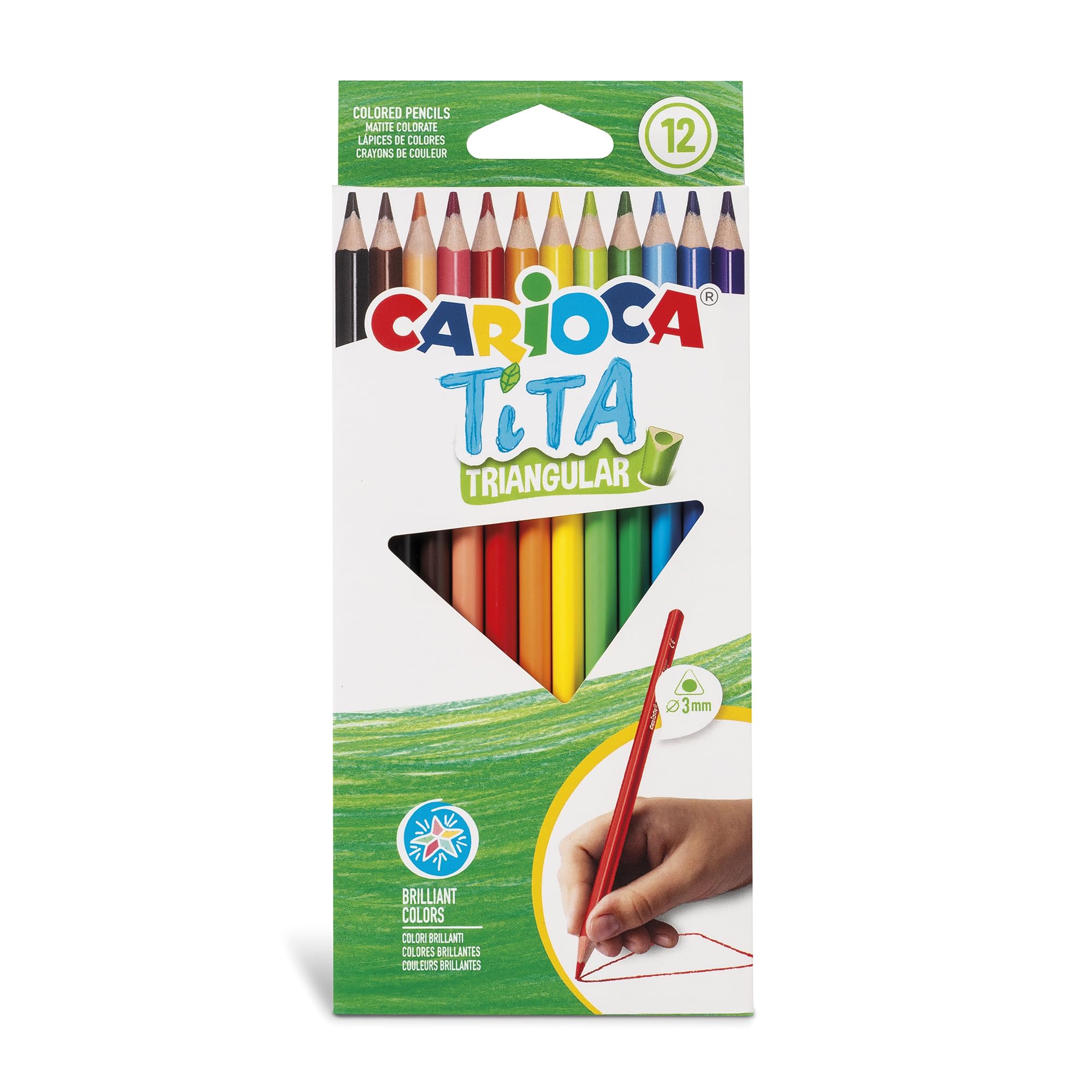 Carioca CAR-42786 Tita Triangular 12pcs