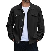 COOFANDY Men's Cotton Denim Jacket Lightweight Trucker Western Jackets Casual Fashion Jean Coat