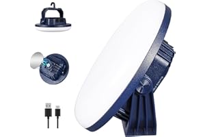 VAVOFO 30W LED Camping Lantern Rechargeable, 3000LM,124 LED with 3 Lighting Modes, 7200mAh Portable Tent Light with Magnet, IP65 Waterproof for Emergencies ,Power Outages,Hurricane (Blue)