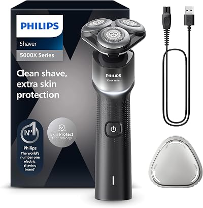 Philips Shaver 5000X Series Wet Dry Electric Shaver 360 Flex SkinProtect