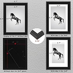 MUYE 5x7 Picture Frames Set of 4,High Definition