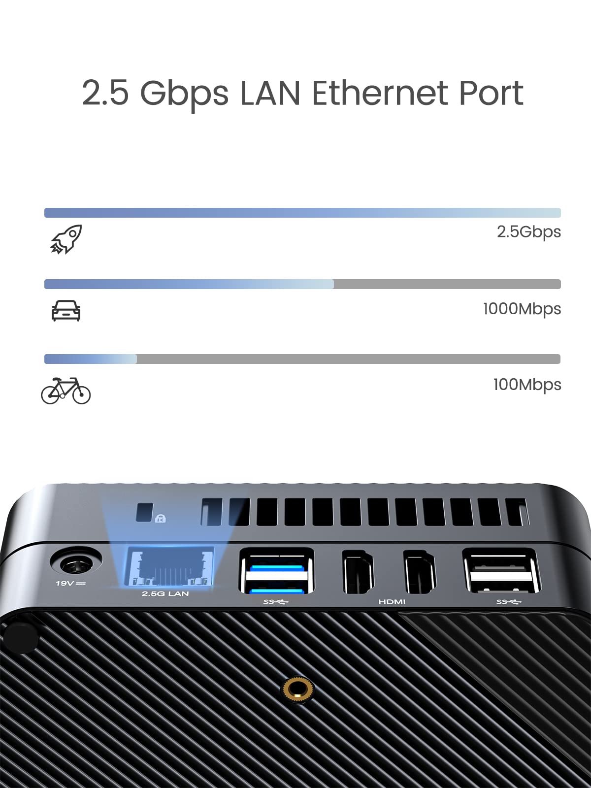 MINISFORUM UM580D Mini PC Windows 11 Pro AMD Ryzen 7 5800H up to 4.4GHz 32GB RAM 512 GB PCIe SSD Radeon Graphics Desktop Computer,4KUSB-C & Dual HDMI, 1X RJ45, 6X USB Port, WiFi 6 BT5.2 black (TH60)