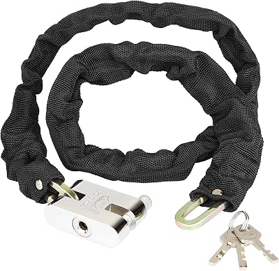 Diyife Heavy Duty Bike Lock 1m Anti-Theft Chain with 3 Keys Weatherproof