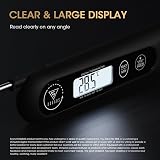 DOQAUS Meat Thermometer 3S Instant Read Backlit Foldable Probe 304 Stainless view 4