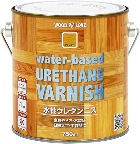 Amazon ニッペ Wood Love 水性ウレタンニス ナチュラル 750ml ニス