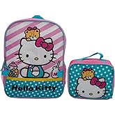 AI ACCESSORY INNOVATIONS Hello Kitty 2 Piece Backpack Set, Girls Kawaii 16" School Bag, Pink