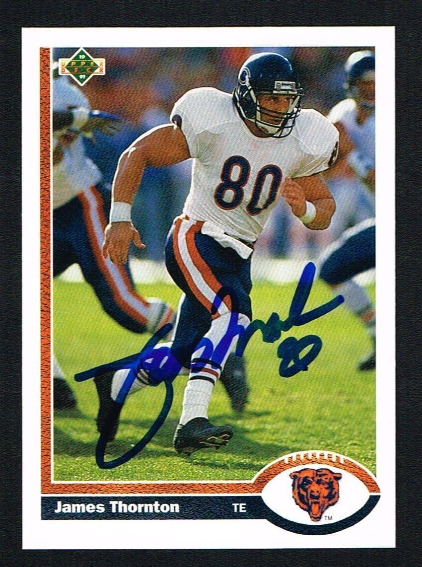 James Thornton 213 signed autograph auto 1991 Upper Deck Football Trading Card at Amazon's