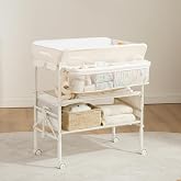 Maydolly Baby Changing Table, Maydolly Portable Foldable Changing Table, Waterproof Diaper Changing Station, Adjustable Height Changing Station, Mobile Nursery for Newborn and Infant