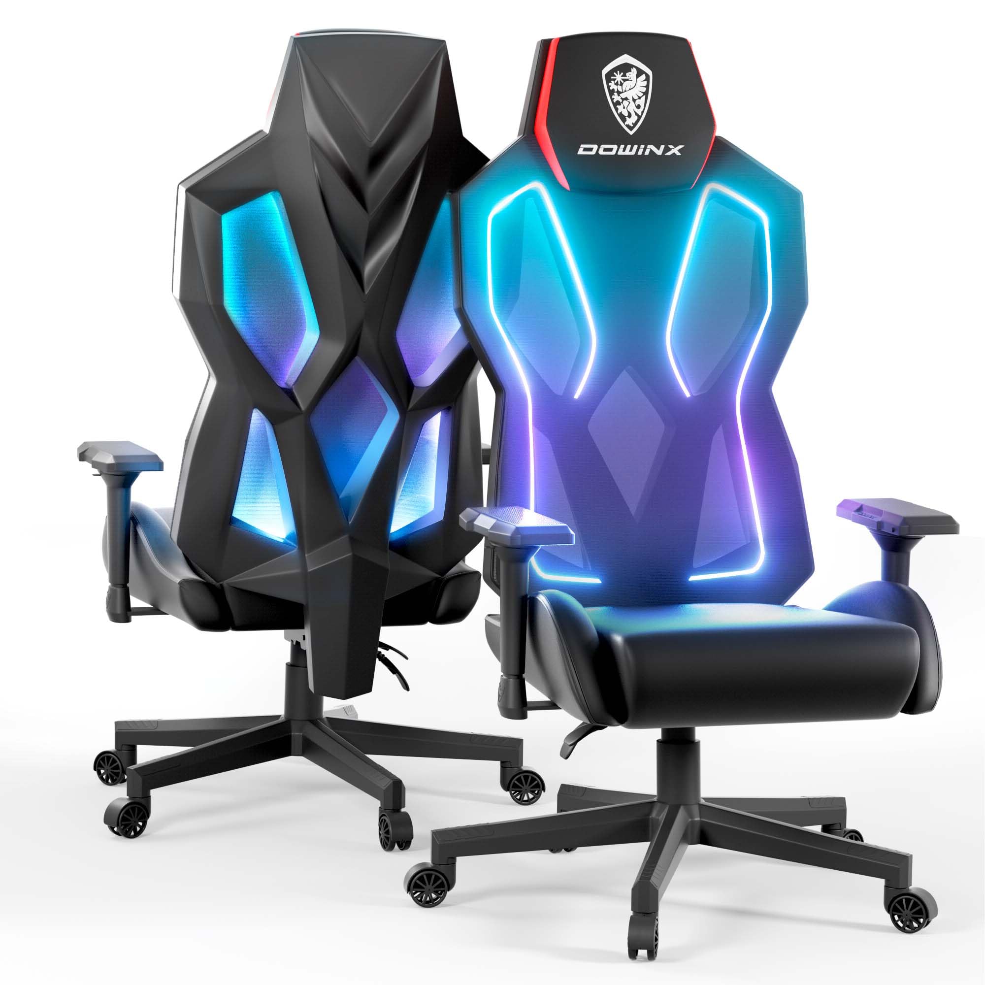 Led Lights Gaming Computer Chair Amazon Dowinx RGB Gaming Chair