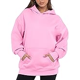 VIUTIL Womens Oversized Hoodies Fleece Loose Hooded Sweatshirt Fall Winter Outfits 2026 Trendy Clothes