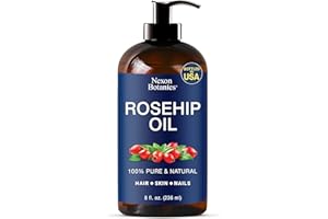 Rosehip Oil for Face 8 fl oz - Rosehip Seed Oil for Gua Sha, Massage, and Skin Care - Aceite de Rosa Mosqueta - Nexon Botanics
