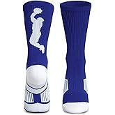 ChalkTalkSPORTS Basketball Performance Crew Socks - Jump Shot - Youth & Adult - Elite Basketball Mid-Calf Socks