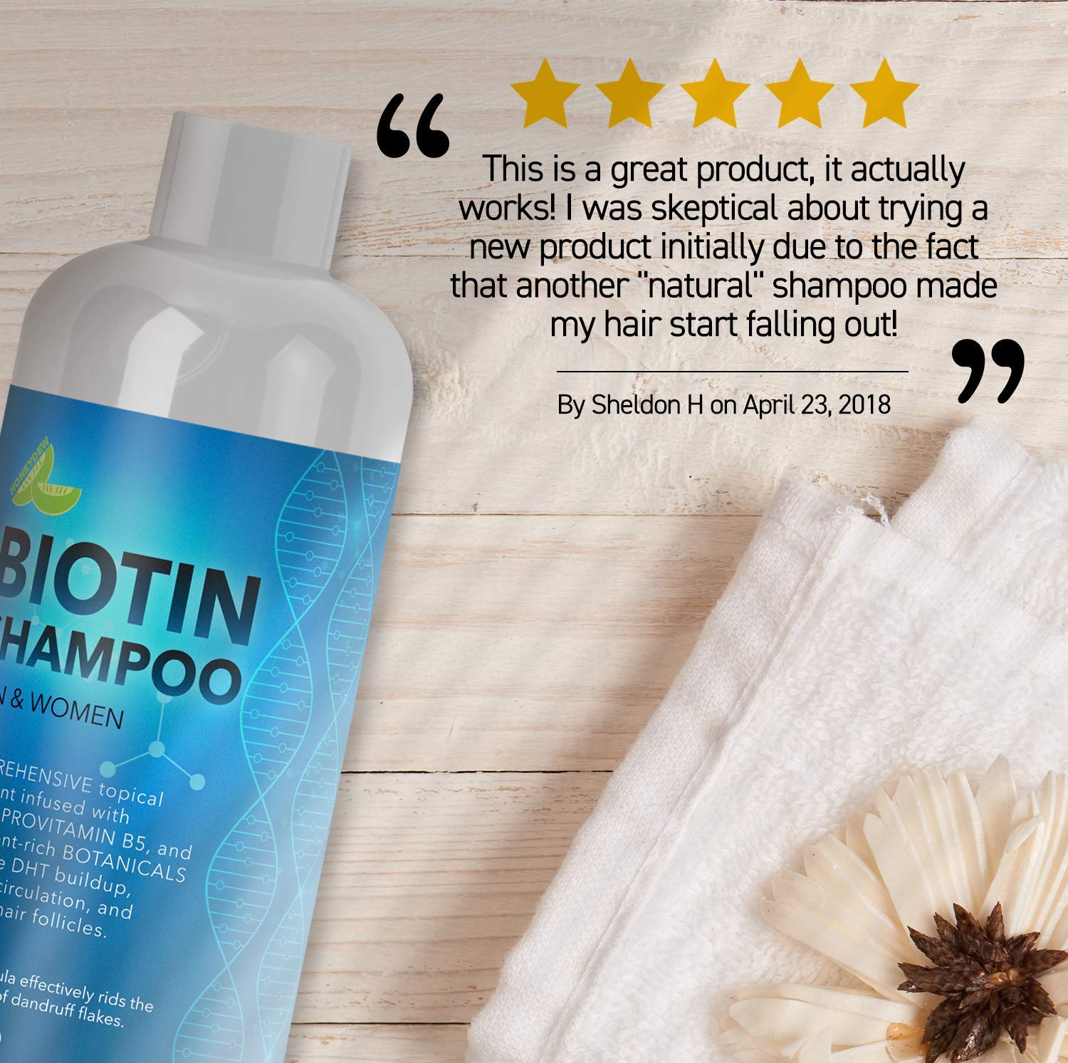 Biotin Shampoo for Hair Growth and Volume Hair Loss for Men and Women