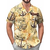 99TIMORO Spacecraft Hawaiian Shirt, Character Movie Button Short Sleeve Top, Space Theme, Men Women Gifts