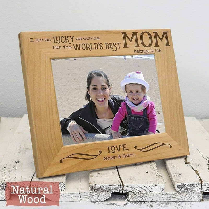 World's Best Mom Picture Frame, From Son, Daughter