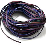 EvZ 4 Color 10m RGB Extension Cable Line for LED Strip RGB 5050 3528 Cord 4pin