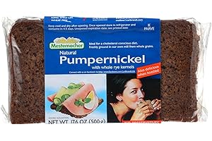 MESTEMACHER BREAD, Pumpernickel Bread, With Whole Rye Kernels, 17.6 Ounce (Pack of 3)