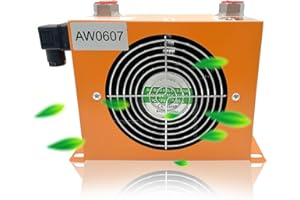 CHAOHAI AJ0607T-CA 12V 48W Hydraulic Air Cooler 20L/min Air-cooled Oil Radiator Heat Exchanger Replace # AW0607T-CA AJ0607T AW0607T