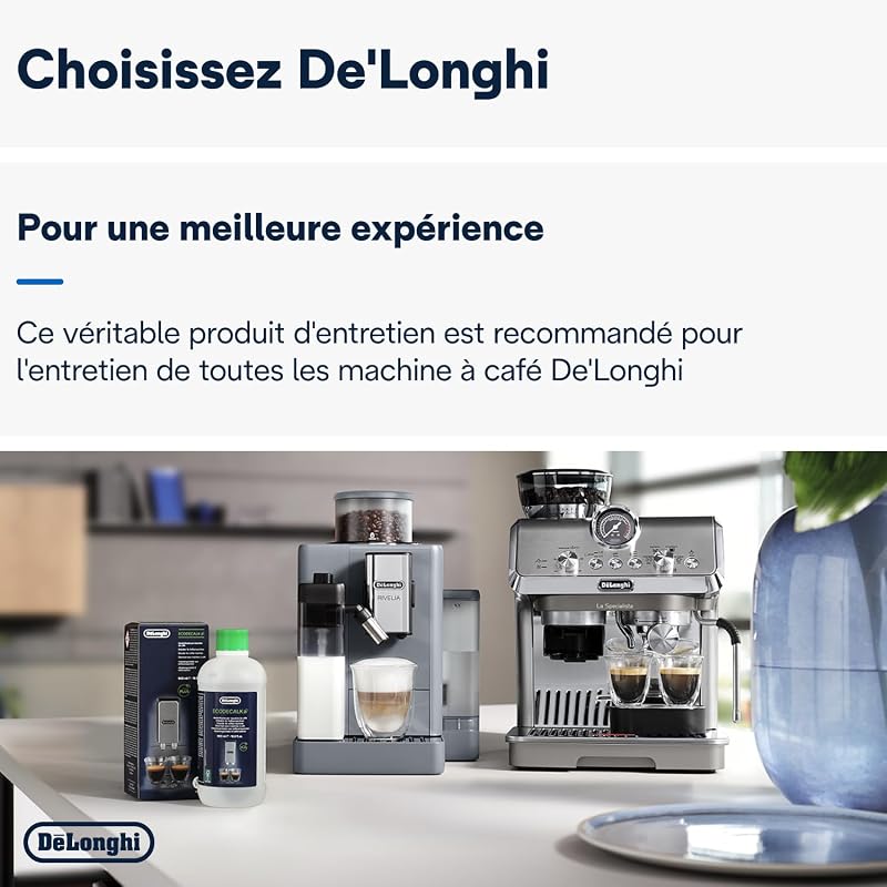 EcoDecalk Détartrant DLSC500, 5 Doses de Décalcification, Accessoire de Maintenance pour Machine à Café, Ingrédients à Base de Plantes, Bouteille Avec 5 Doses, 500ml