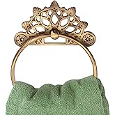 Victorian Towel Ring | Solid Brass | Antique 6 inches | Hand Towel Hanger | Round Towel Holder for Bathroom, Toilet,Kitchen A