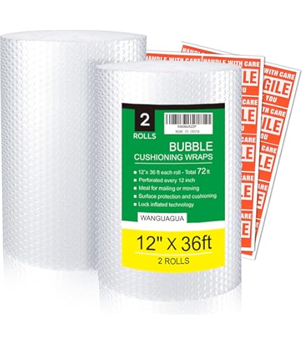 U2013 Rouleau De Papier Bulle Transparent De Qualité, Idéal Pour Les Déménagements Et Les