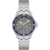 DUXOT Henri Men's Automatic Dive Watch &ndash; Japanese Movement, 41mm Stainless Steel Case, Water Resistant 200m, Stainless Steel Bracelet, DX-2060