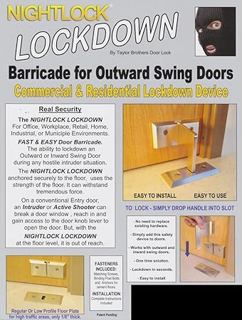 Nightlock Privaten Tur Lock Barricade Amazon De Baumarkt