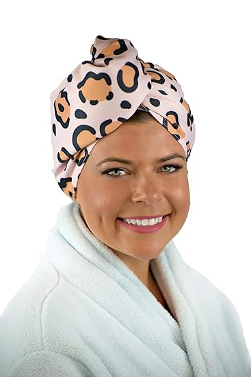 Amazon Com Hair Towel Hands Free Stylish Turban Wrap Made From