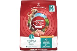 Purina One Plus Digestive Health Formula Dry Dog Food Natural with Added Vitamins, Minerals and Nutrients - 31.1 Lb. Bag