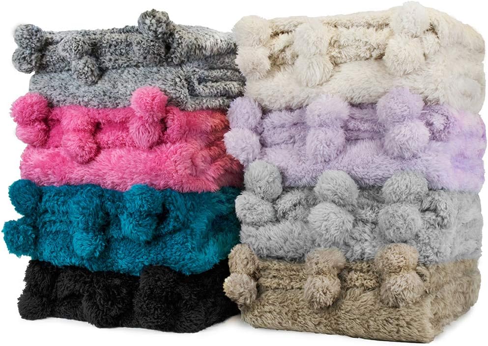 PAVILIA Plush Sherpa Throw Blanket with Pom Pom Fringe | Fluffy Microfiber Fleece Throw | Soft, Fuzzy, Cozy, Shaggy, Lightweight | Solid Purple Lavendar Blanket | 50 x 60 Inches: Home & Kitchen