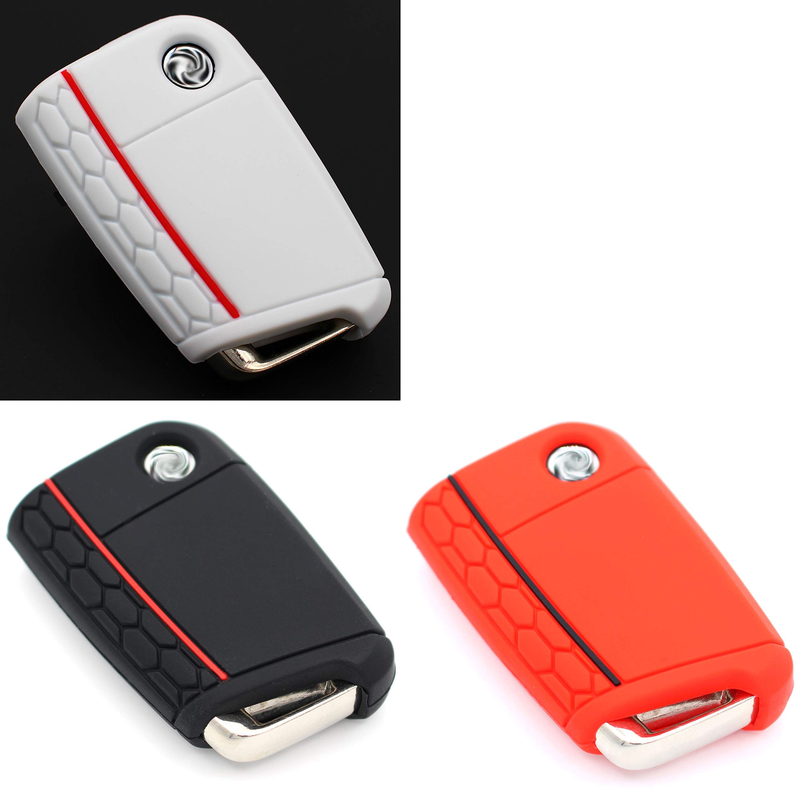 Set of 3 Silicone 3 Buttons Car Key Case VB – Finest–Folia keys protective car case