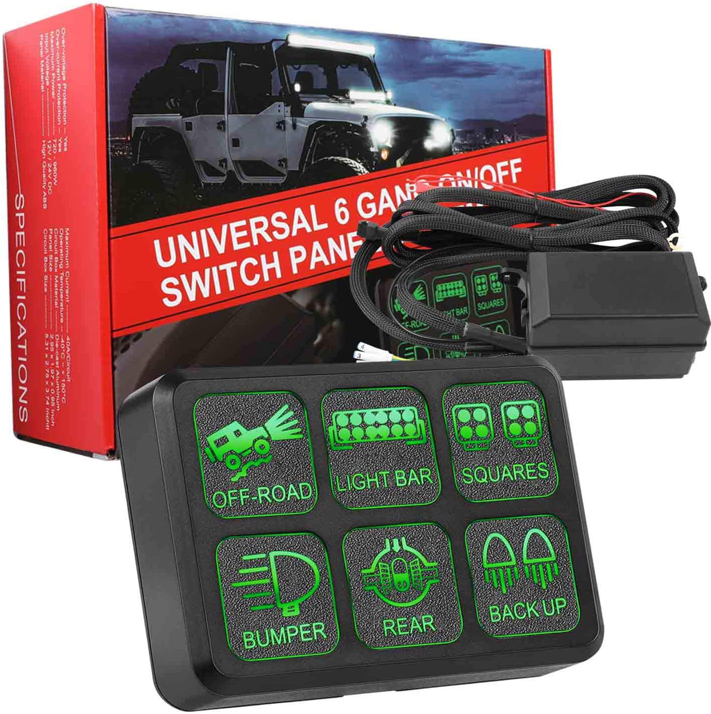 Universal Switch Controller 6 Gang Switch Panel Moso LED Universal Switch Circuit Control Box Relay ...