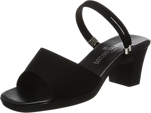 Amazon ルチアーノ バレンチノ 日本製 6 5cmヒール 美脚オフィスサンダル サテン黒 Im3903 レディース Luciano Valentino ルチアーノ バレンチノ ファッションサンダル