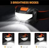 Detake Kids Head Torch 2 Pack LED Headlamp 140 Lumens 3 Modes Waterproof view 3
