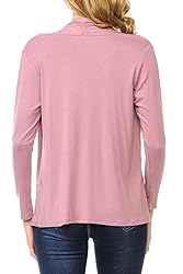 MINEFREE Women's Long Sleeve Open Front Drape