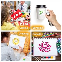 65Pcs Small Stencils for Painting on Wood