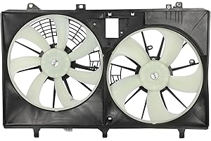 SCITOO Radiator Cooling Fan Compatible with 621-530 622670 2010-2015 for RX350 2011-2016 for Toyota Sienna