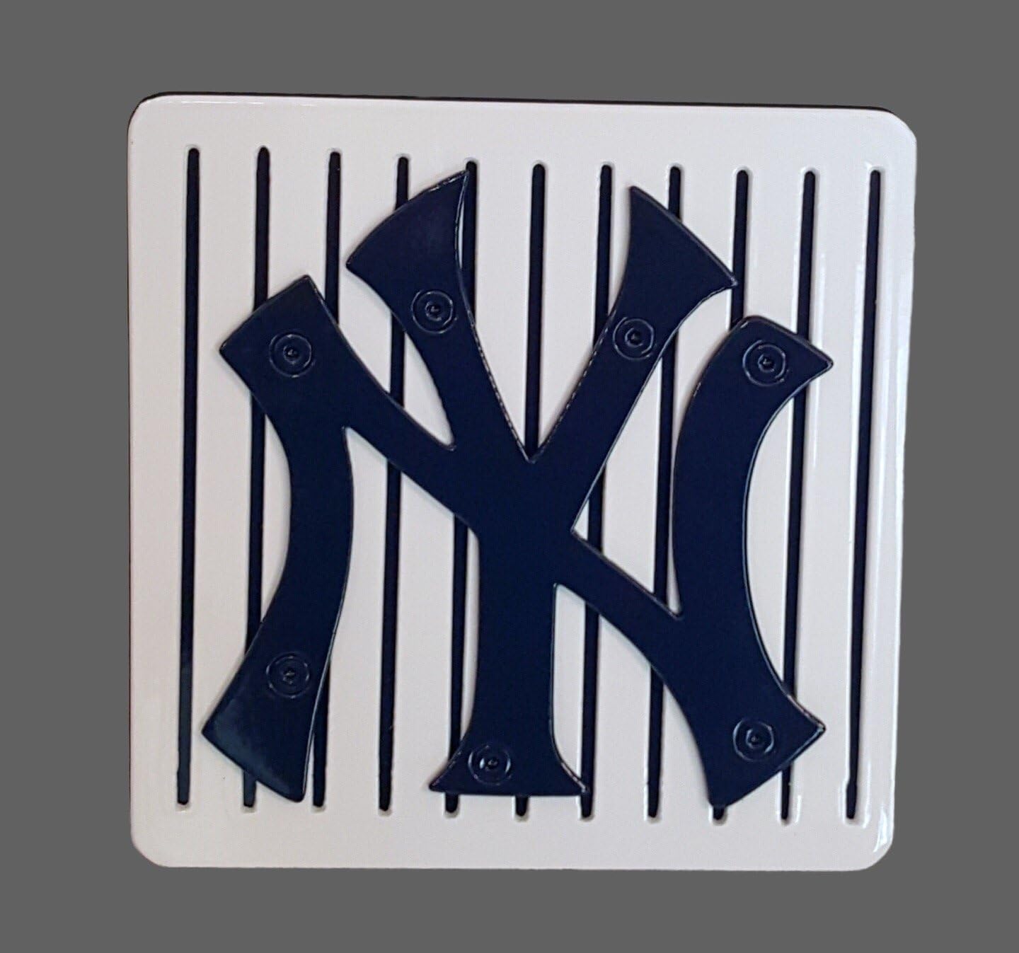 NY Yankees Striped Custom Hitch Cover