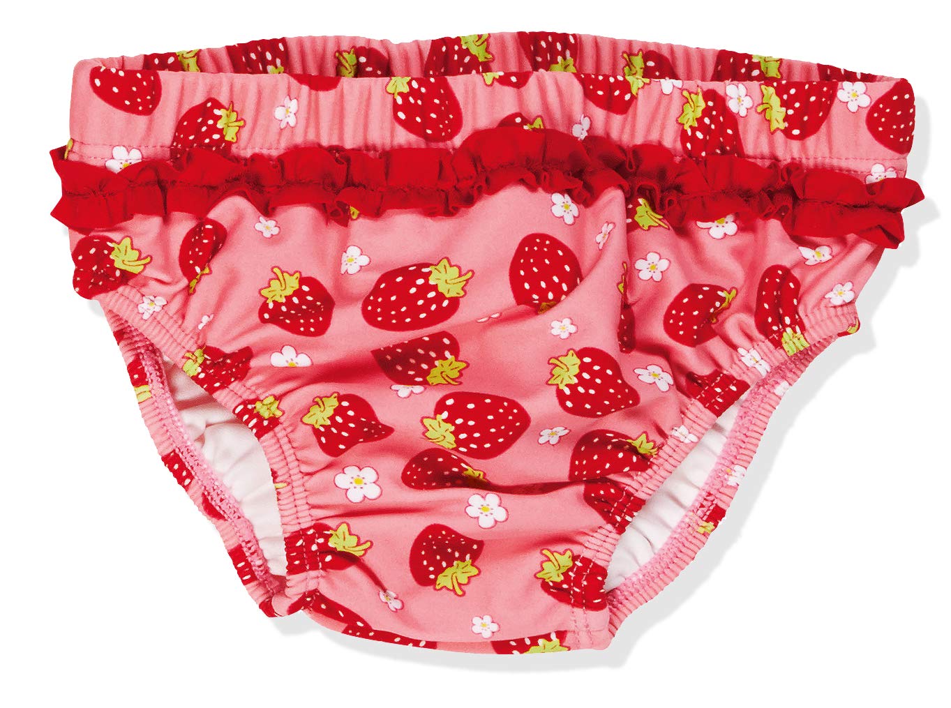 Playshoes Baby-Girls UV Sun Protection Swim Diaper Strawberries Swim Nappy, Pink (Original), 6-9 Months (74/80)
